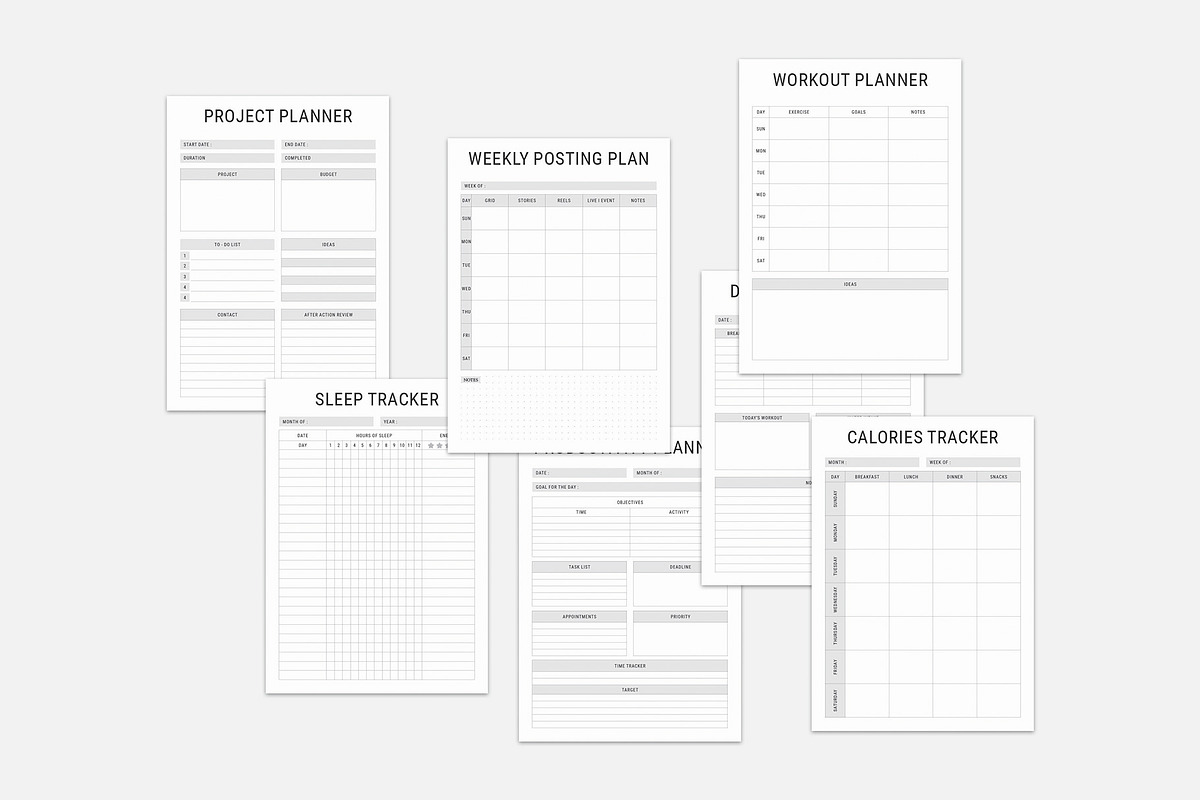 2025 Sunday Starts Planner Bundle, a Stationery Template by MNT-Creator (Photo 10 of 10)