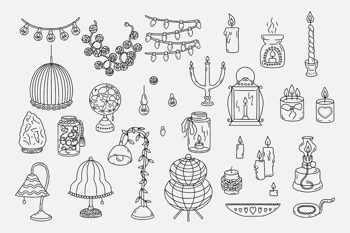 Cozy Home Hygge Scene Creator Bundle, an Object Graphic by Rose Design (Photo 4 of 17)