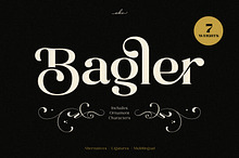 Bagler - Ornamental Display Font