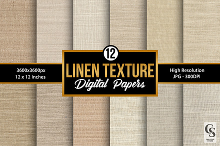 Linen Texture Digital Backgrounds, a Background Graphic by Creative Store