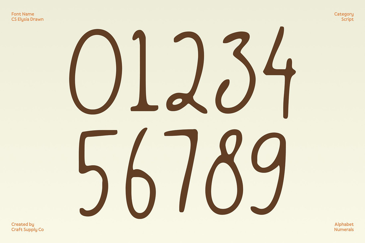 CS Elysia Drawn, a Script Font by Craft Supply Co. (Photo 5 of 8)