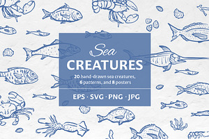 Sea Creatures Set