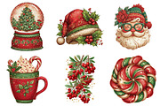 Christmas Clipart Bundle, an Illustration by Daily.Designs (Thumbnail 3 of 5)