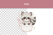 Pocket Animal Friends Clipart Bundle, an Animal Illustration by InkyQueenArt (Thumbnail 2 of 5)