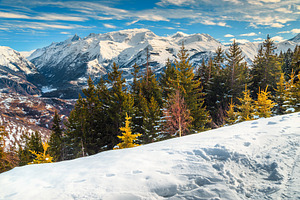 Majestic alpine winter landscape, a Nature Photo by Alpine Dreams