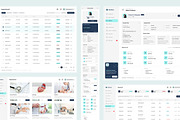Hospital Management Dashboard, an UI Kit Template by peterdraw (Thumbnail 3 of 7)