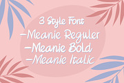Meanie a Fun Hand Written Font, a Script Font by Dawnside Graphic (Thumbnail 3 of 11)