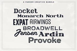 American Vintage Font Bundle