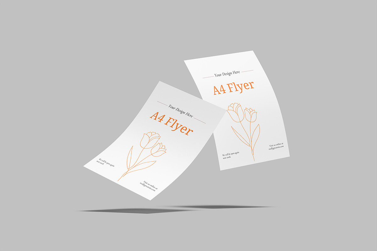Premium Flyer Mockup, a Flyer Template by rizalamora (Photo 3 of 10)