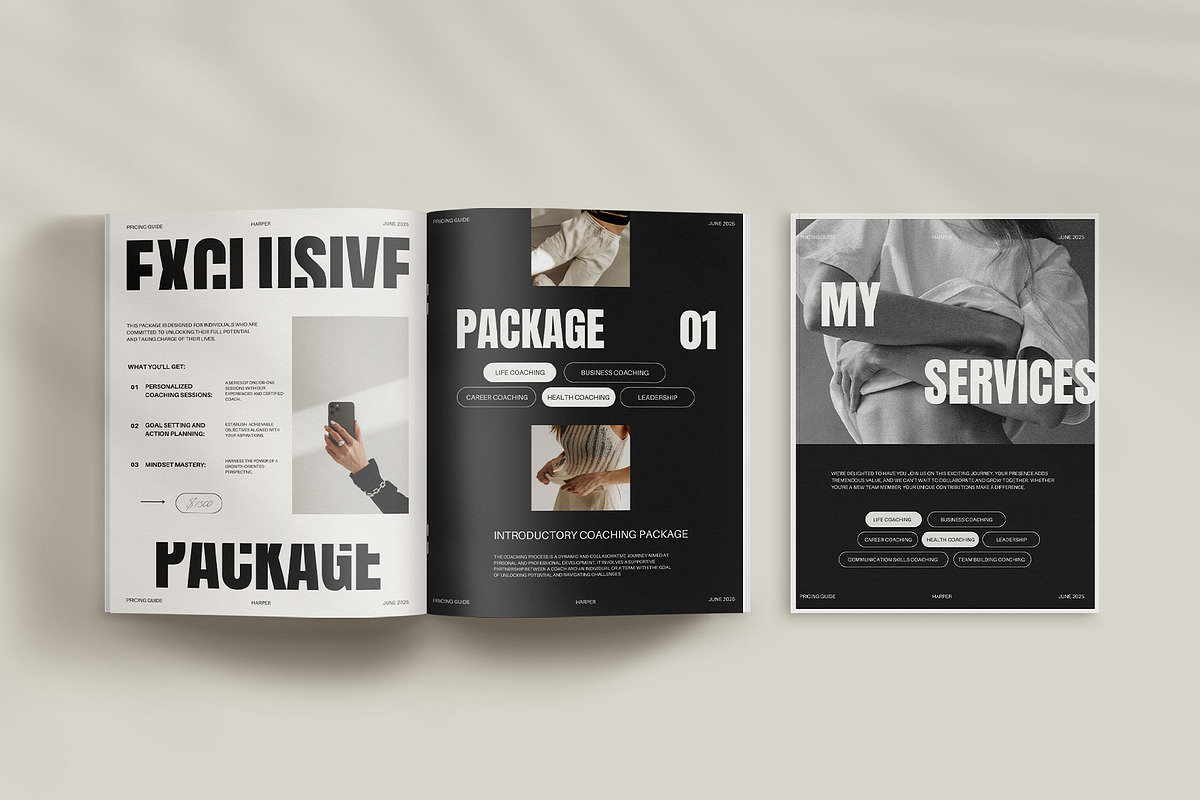 HARPER Services & Pricing Guide, a Marketing Template by Amaré Creative (Photo 8 of 9)