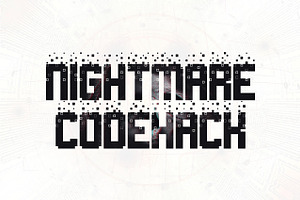 Nightmare Codehack, a Font by Chequered Ink