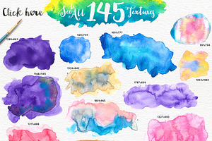 Watercolor Textures BONUS