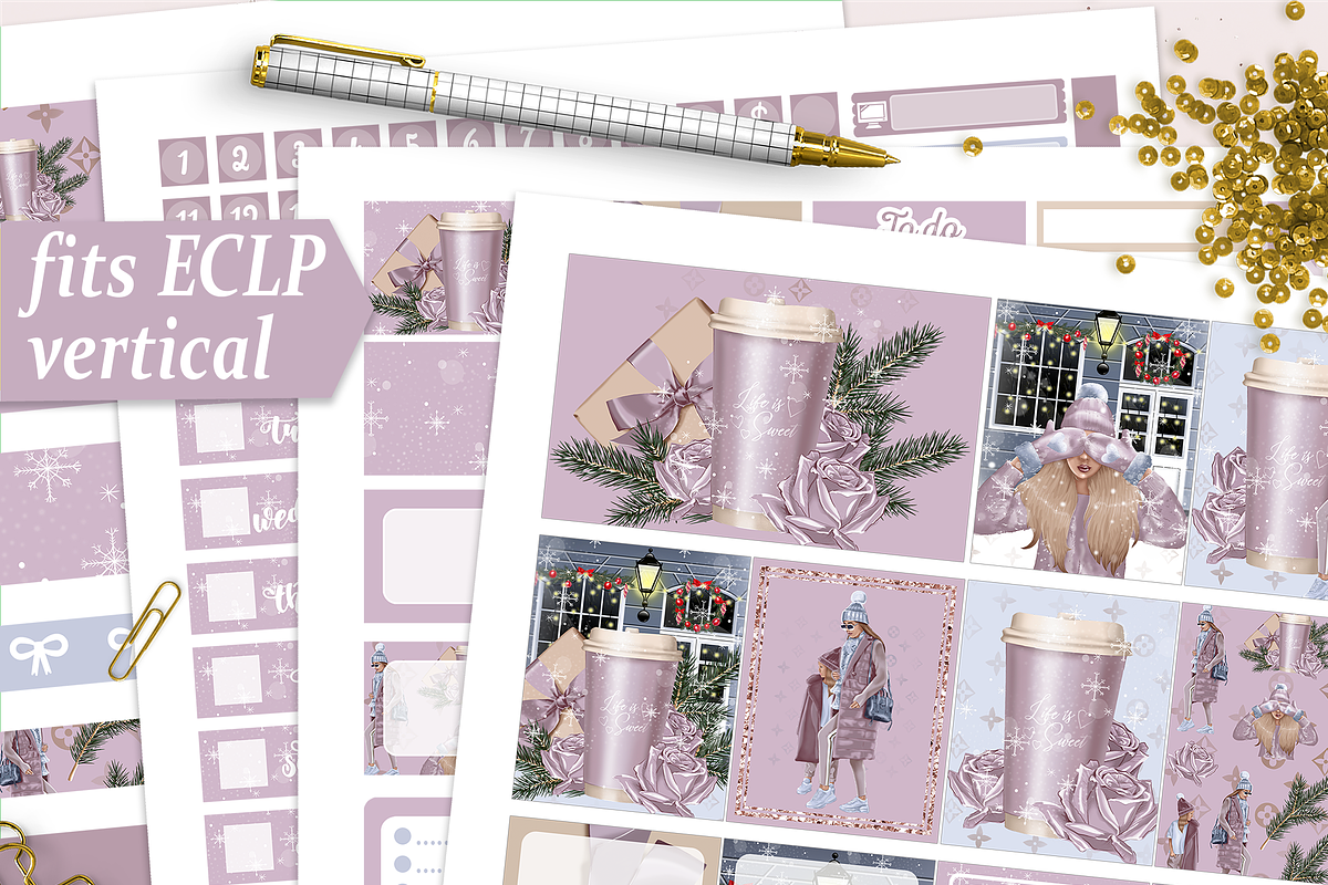 New Year Erin Condren VERTICAL, a Design Template by DigitalDesignAI (Photo 1 of 10)
