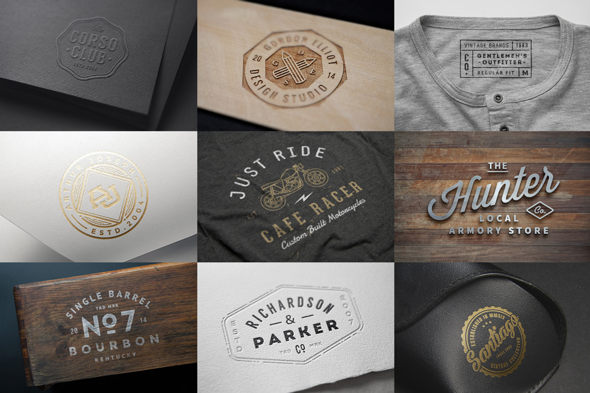 10 Logo/Badge Mock-Ups Vol.1, a Product Mockup by GraphicBurger (Photo 2 of 5)