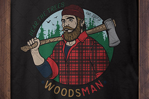 Lumberjack Template Logo.