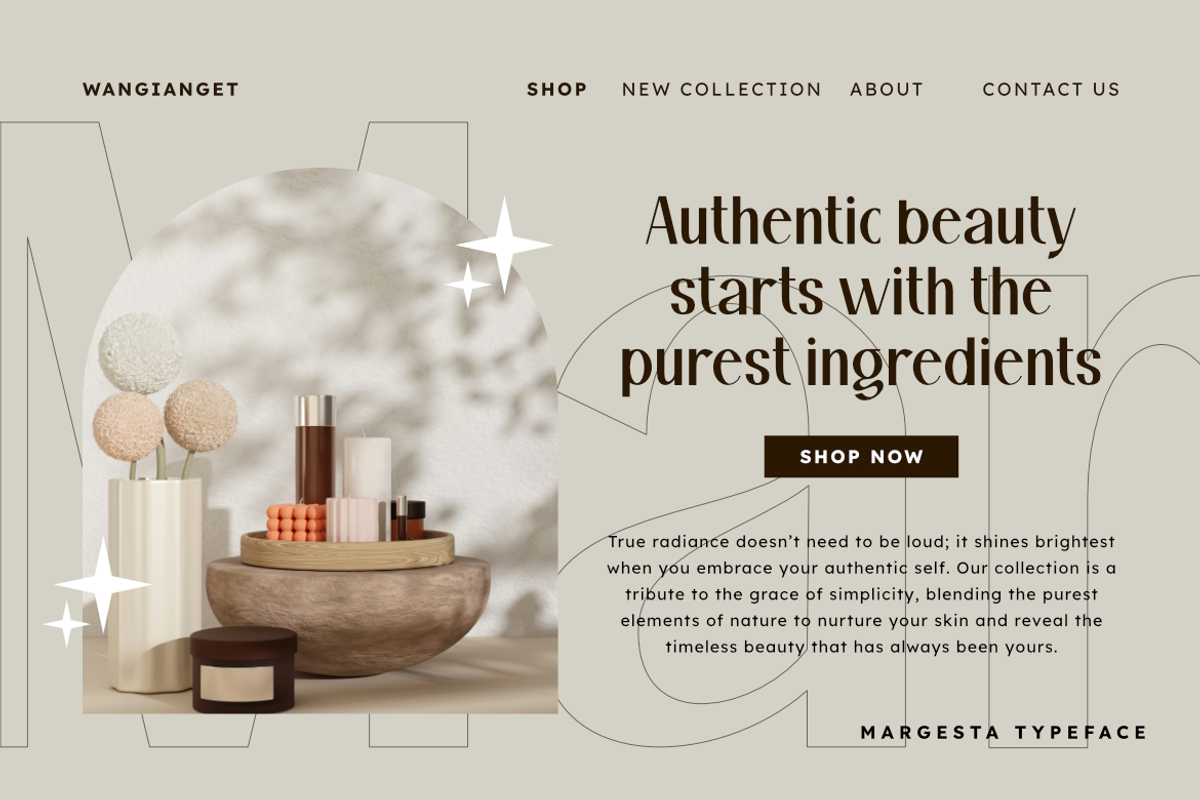 Margesta | Elegant Modern Sans, a Sans Serif Font by Masyafi Studio (Photo 6 of 8)