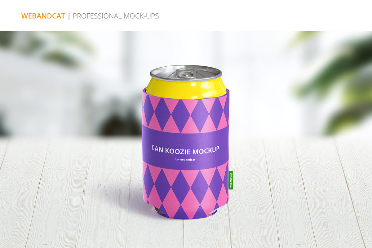 Can Koozie Mock-up, a Product Mockup by WebAndCat (Photo 2 of 7)