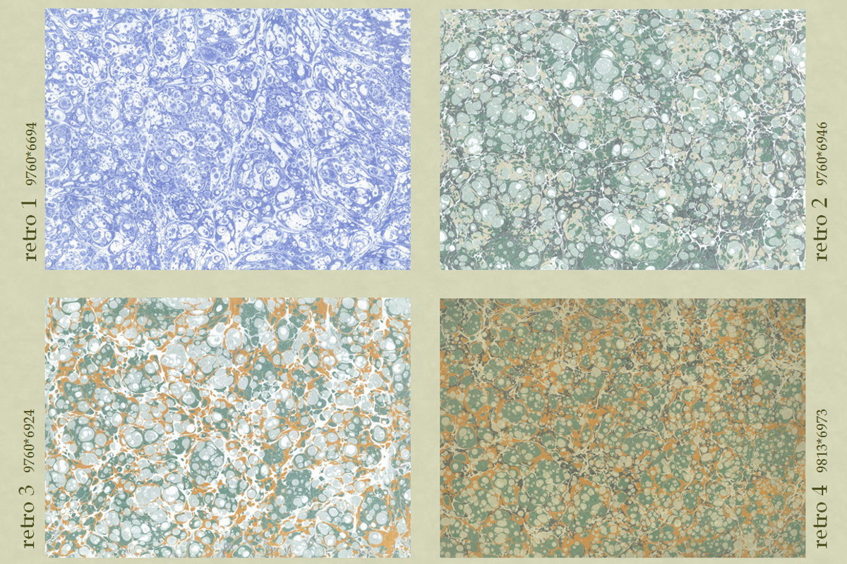20 Hand Marbled Retro Papers, a Texture Graphic by Marblingdom (Photo 4 of 8)