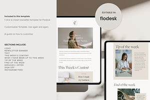 Flodesk Weekly Newsletter Template