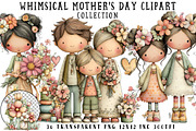 Whimsical Mother's Day Clipart, an Illustration by OK Design (Thumbnail 1 of 6)