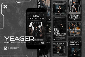 Yeager - Instagram Templates