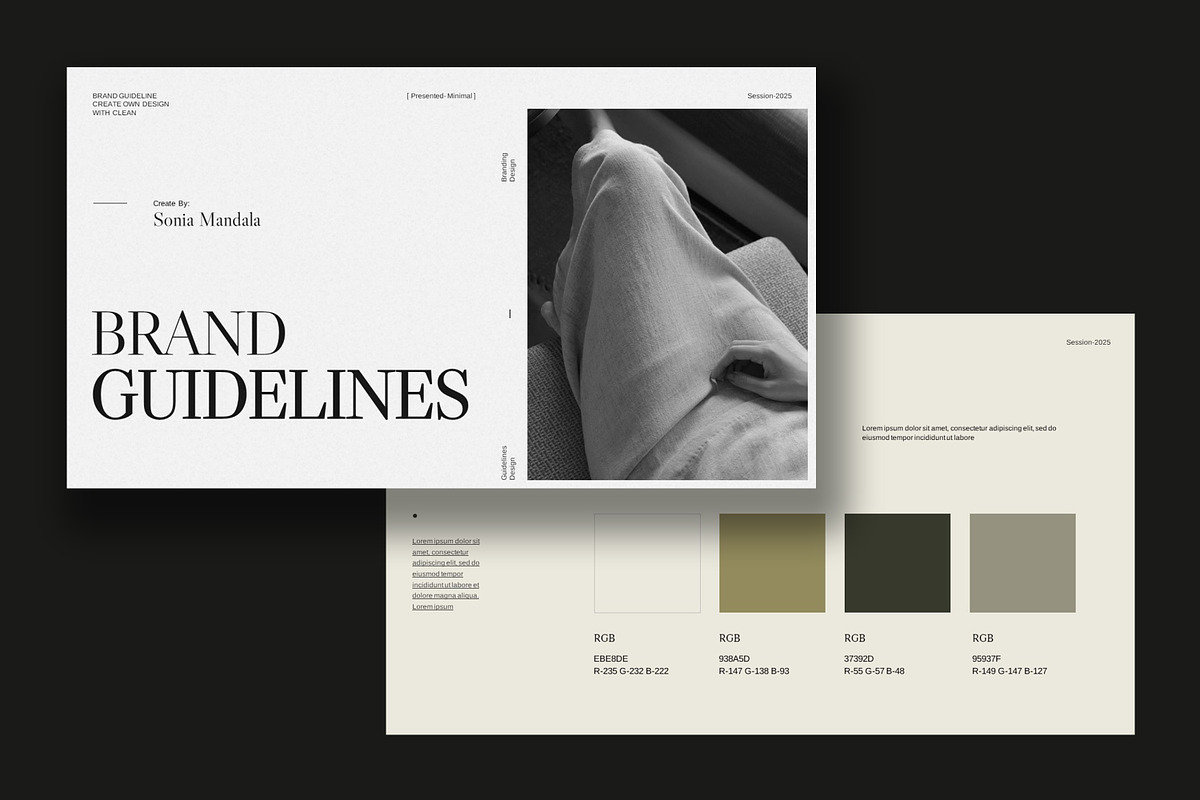 Brand Guideline Template, a Presentation Template by slidestock55 (Photo 7 of 17)