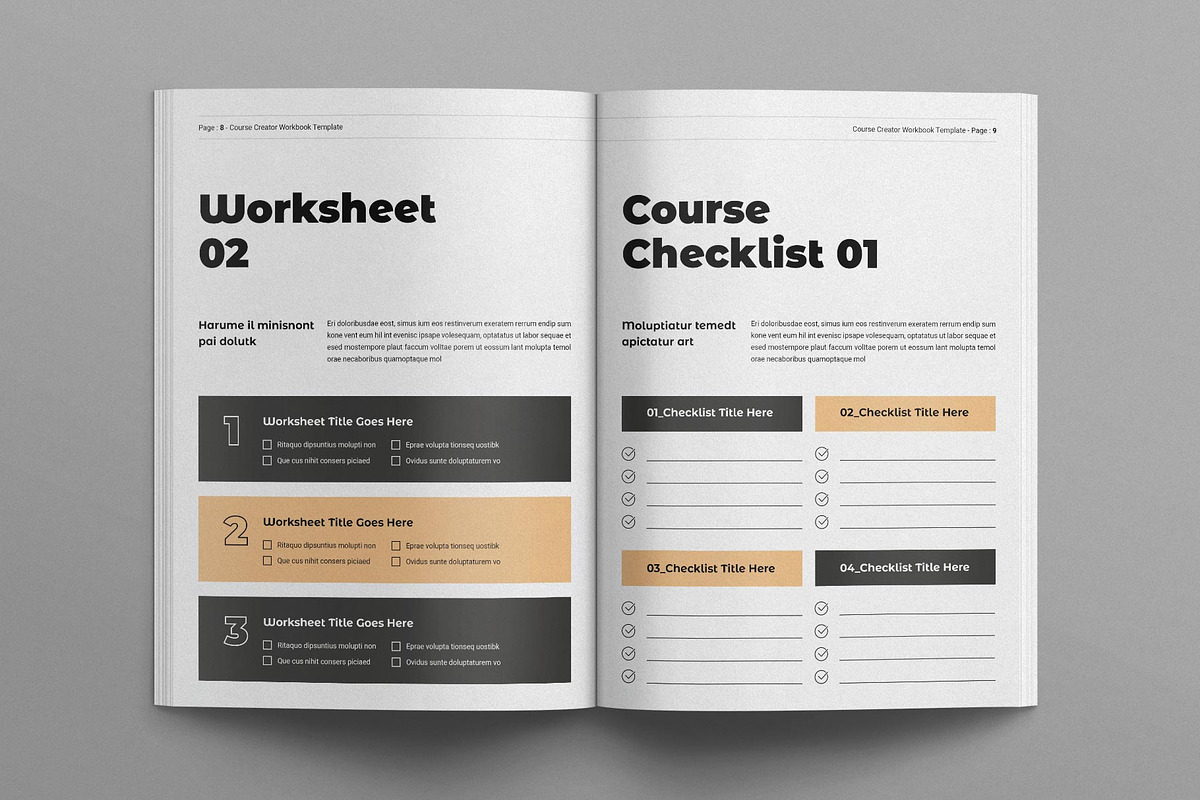 Course Creator Workbook Template
