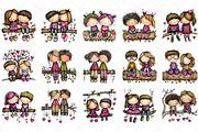 Couple Hand Drawn Valentine Clipart, an Illustration by SinaCreation (Thumbnail 2 of 7)