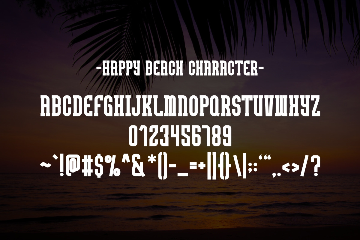 Happy Beach -  Playful Slab Serif, a Slab Serif Font by Pian45 Studio (Photo 8 of 8)