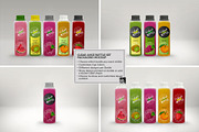Clear Juice Bottle Sets Mockup, a Packaging Mockup by INCDesign (Thumbnail 9 of 10)