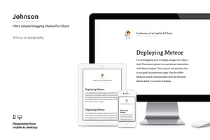 Johnson: Ultra-Clean Blog Theme