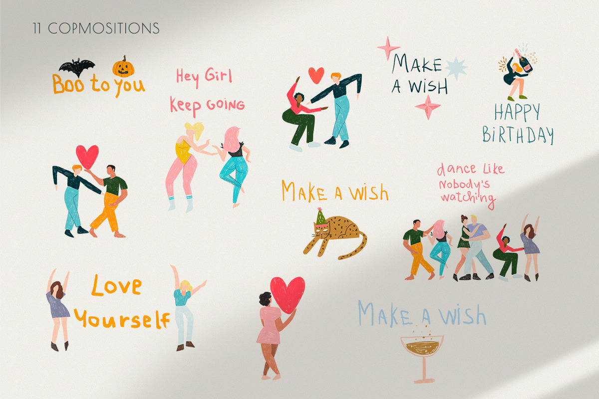 Let's Dance Party Collection, a Decorative Illustration by Pattern.Culture (Photo 9 of 11)
