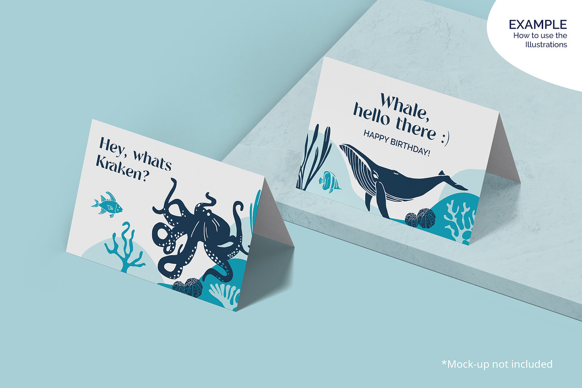 Ocean Marine Animal Illustrations, an Animal Illustration by Annakaroline (Photo 6 of 8)