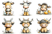 Whimsical Easter Clipart Png Bundle, an Illustration by Sublimation Artist (Thumbnail 5 of 7)
