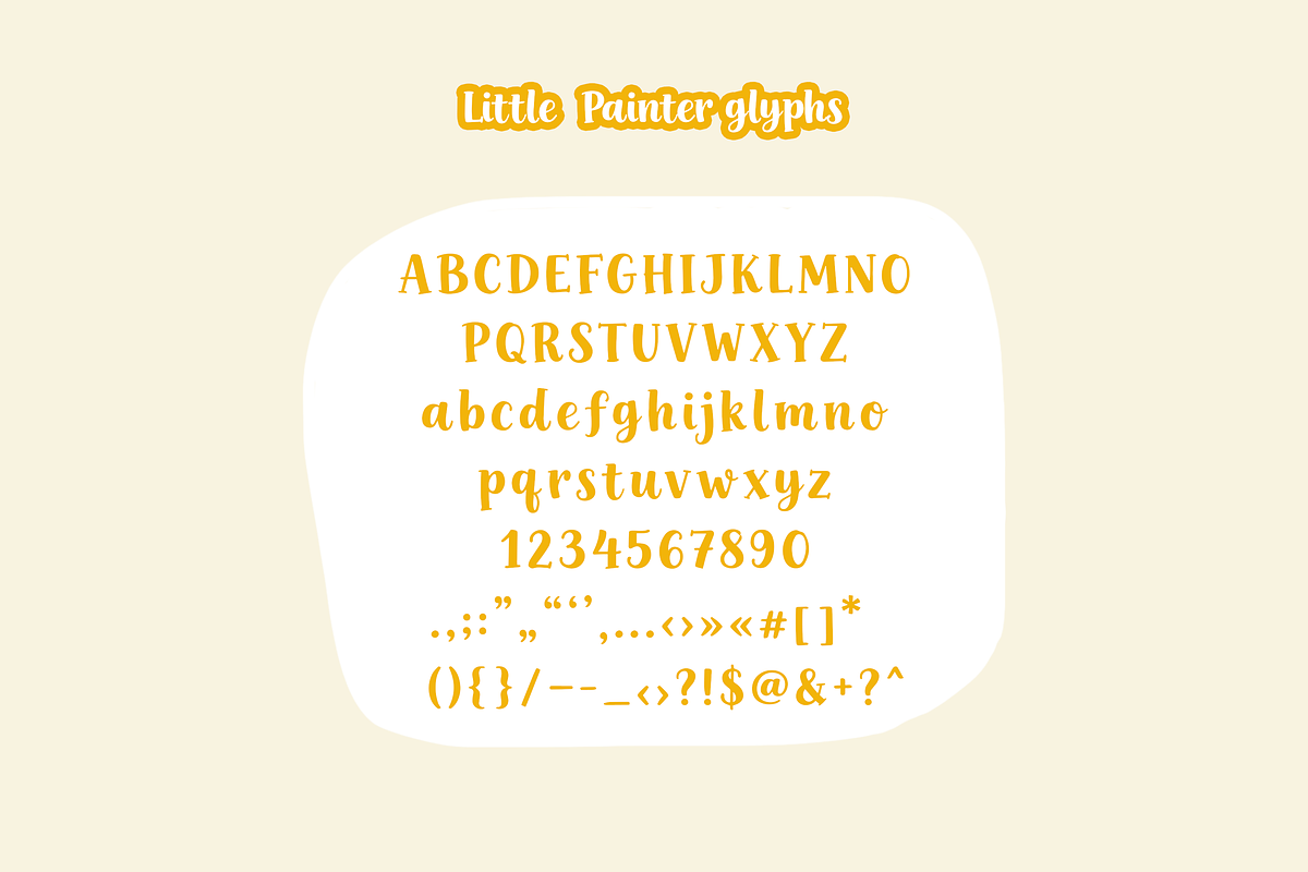 Little Painter | Cute Script Font, a Handwritten Font by gafaroff studio (Photo 5 of 5)