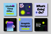 Trendy Social Media Post Template, a Social Media Template by MightyDesign (Thumbnail 1 of 7)