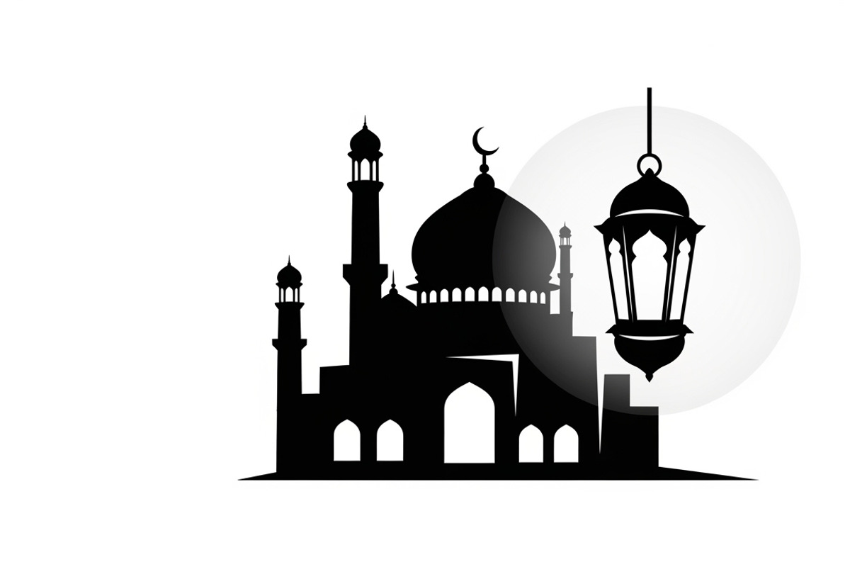 Beautiful Ramadan mosque silhouette, an Illustration by Amazin_art (Photo 11 of 31)