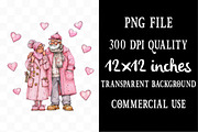 Funny Valentine Old Couple, an Illustration by Designking (Thumbnail 4 of 5)