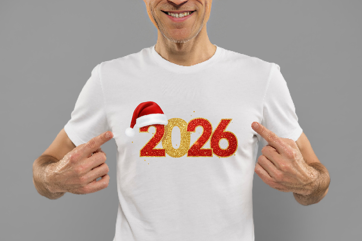 Glitter Happy New Year 2026 Png, an Illustration by Daily.Designs (Photo 2 of 5)