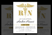 Nursing Graduation Invitation, a Templates & Theme by iloveTemplate (Thumbnail 1 of 3)