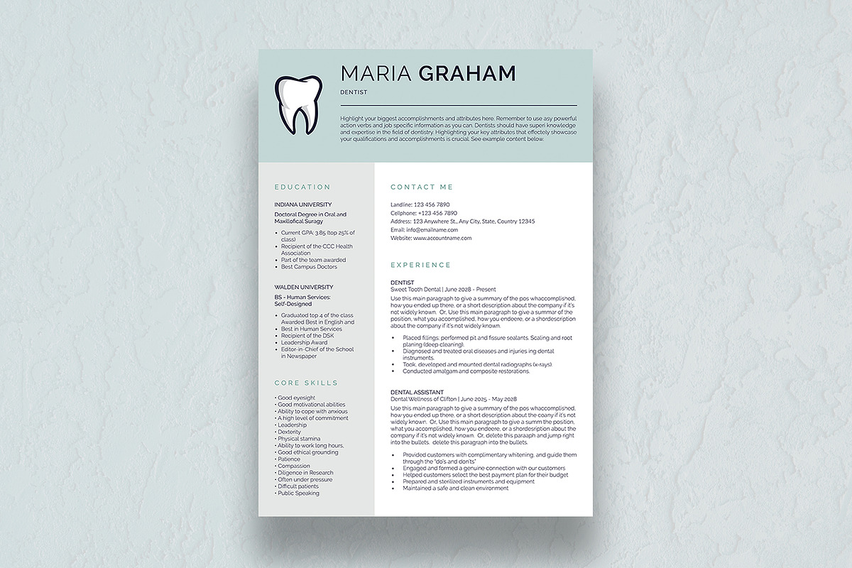 Canva Resume Template, a Resume Template by DesignDevisers (Photo 2 of 10)