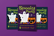 Spooky Party Halloween Flyer Set, a Flyer Template by Artbox Studio (Thumbnail 2 of 4)