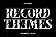 Record Themes - Elegant Font, a Serif Font by 177Studio (Thumbnail 1 of 8)