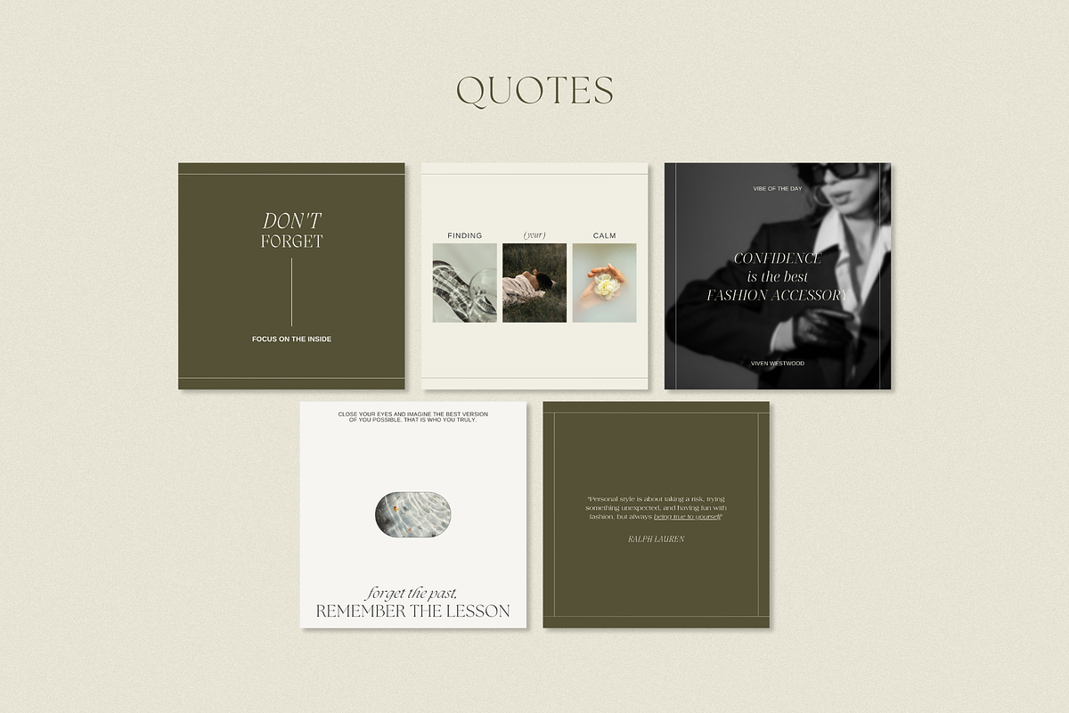 CANVA Editorial Instagram Templates, a Social Media Template by Oksafox (Photo 16 of 16)