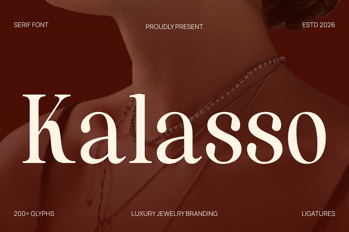 Luxury Jewelry – Kallaso Font, a Serif Font by Stylin Studio (Photo 1 of 7)
