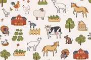 Farm Animals, a Pattern Graphic by GooseFrol (Thumbnail 4 of 7)
