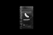 Zip Sachet Mockup. flat empty pouch, a Cups & Container Mockup by easymock (Thumbnail 4 of 8)