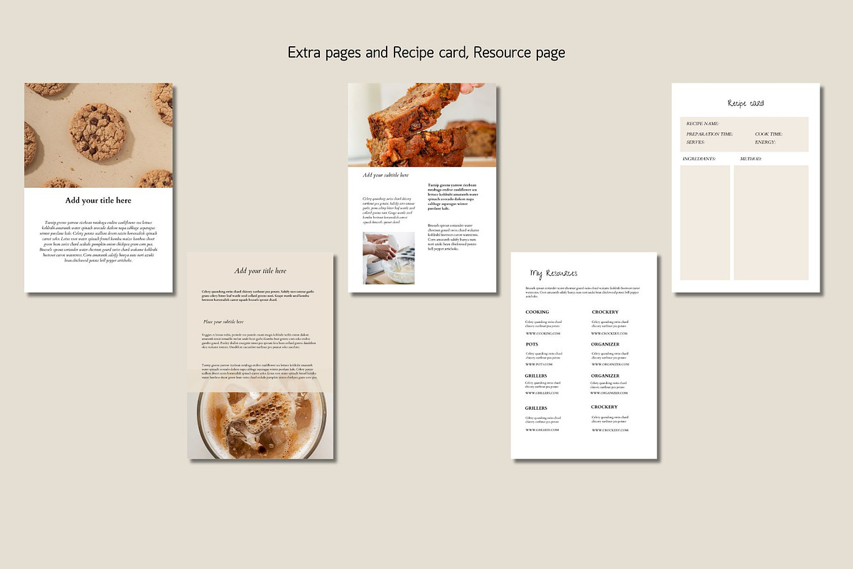 Recipe Template Canva, a Magazine Template by Deepa Template Studio (Photo 13 of 13)