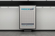 Subway Station Billboard Mockups, a Mockup by Luuqas Design (Thumbnail 4 of 11)
