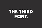 The Third Font, a Sans Serif Font by Sven Pels (Thumbnail 1 of 6)